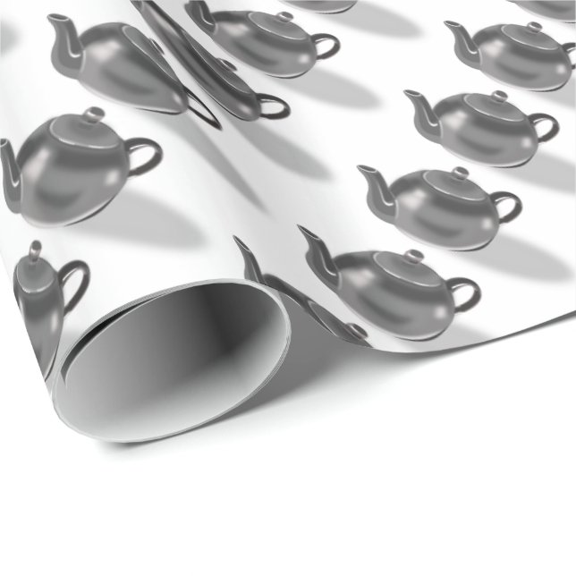 Papier Cadeau Papier d'enveloppement de théière (Coin rond)