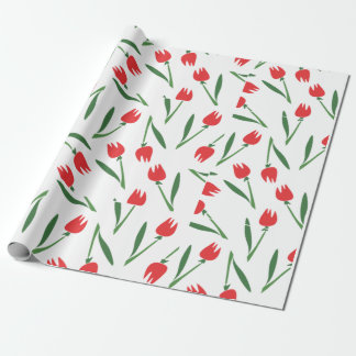 Papier Cadeau Papier d'enveloppement de tulipes