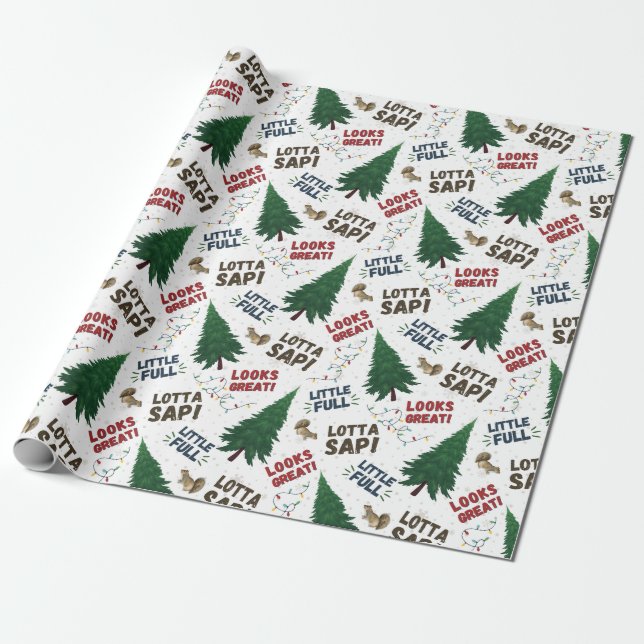 Papier Cadeau Papier d'enveloppement de vacances de Noël (Déroulé)