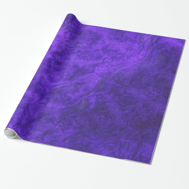 Papier Cadeau Papier d'enveloppement de velours mauve Améthyste (Déroulé)
