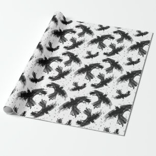 Papier Cadeau Papier d'enveloppement de vol Raven