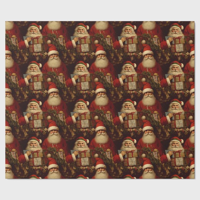 Papier Cadeau Papier d'enveloppement d'élégance Père Noël (Couture)