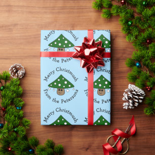 Papier Cadeau Papier d'enveloppement des champignons de Noël