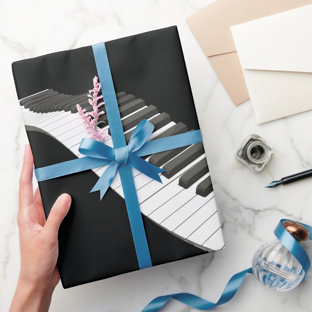 Papier Cadeau Papier d'enveloppement des clés de piano (Créateur téléchargé)