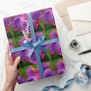 Papier Cadeau Papier d'enveloppement des fleurs d'Hibiscus