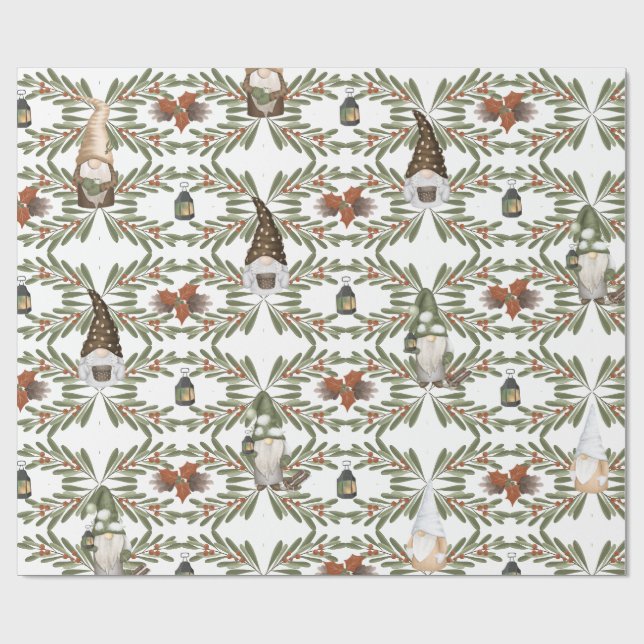 Papier Cadeau Papier d'enveloppement des grains de bois (Plat)