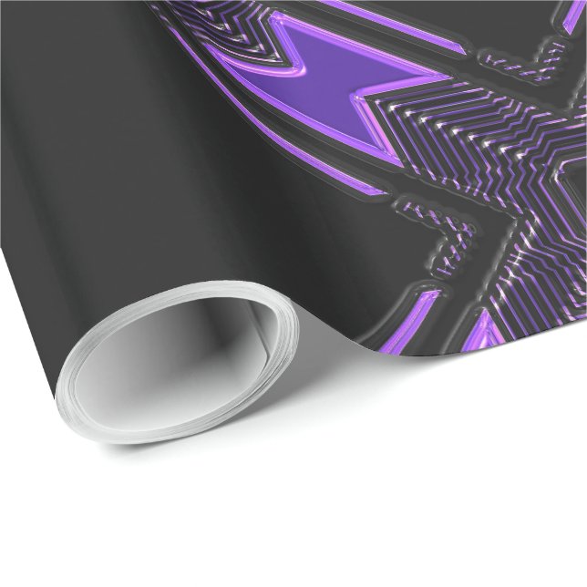 Papier Cadeau Papier d'enveloppement des options Techno 5A-5B (Coin rond)