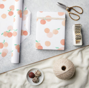 Papier Cadeau Papier d'enveloppement des petites oranges de la C