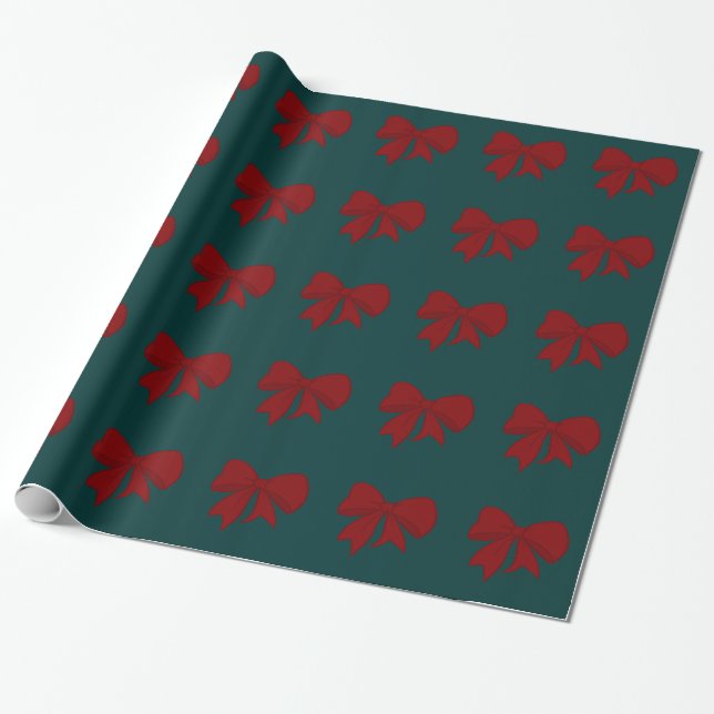 Papier Cadeau Papier d'enveloppement des vaches rouges (Déroulé)