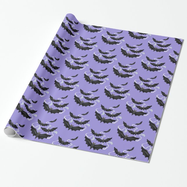 Papier Cadeau Papier d'enveloppement d'Halloween (Déroulé)