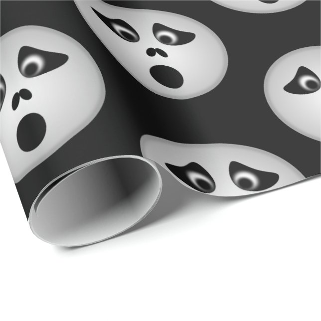 Papier Cadeau Papier d'enveloppement d'Halloween (Coin rond)