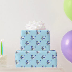 Papier Cadeau Papier d'enveloppement Diagonale Papier papillon b