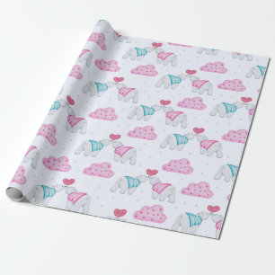 Papier Cadeau Papier d'enveloppement d'ours polaires adorables