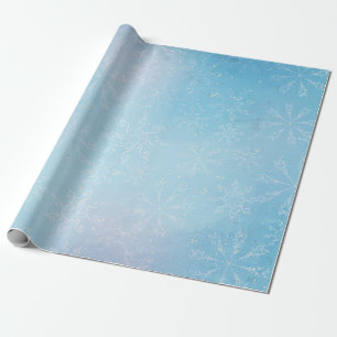 Papier Cadeau Papier d'enveloppement du ciel de flocon de neige