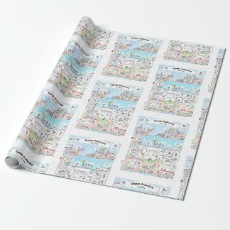 Papier Cadeau Papier d'enveloppement du patriot d'équipe