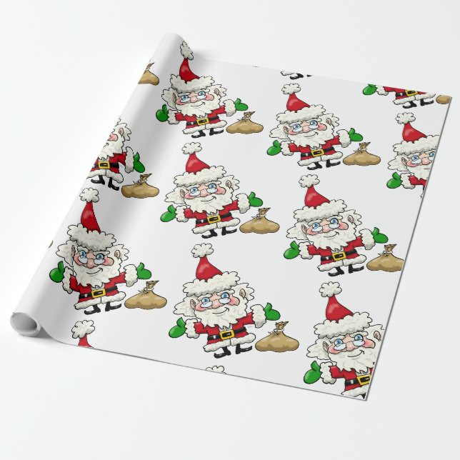 Papier Cadeau Papier d'enveloppement du Père Noël (Déroulé)