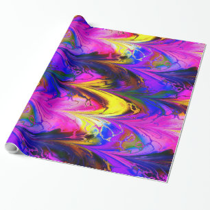 Papier Cadeau Papier d'enveloppement en marbre fractal 7A