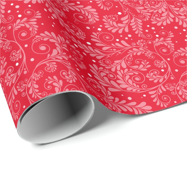 Papier Cadeau Papier d'enveloppement Floral Elegant (couleur per (Coin rond)