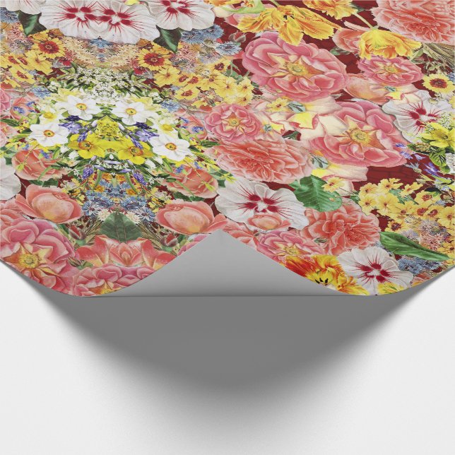 Papier Cadeau Papier d'enveloppement Flower Festival (Coin)