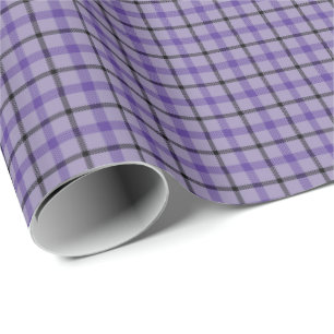 Papier Cadeau Papier d'enveloppement HAMbWG - Tartan violet