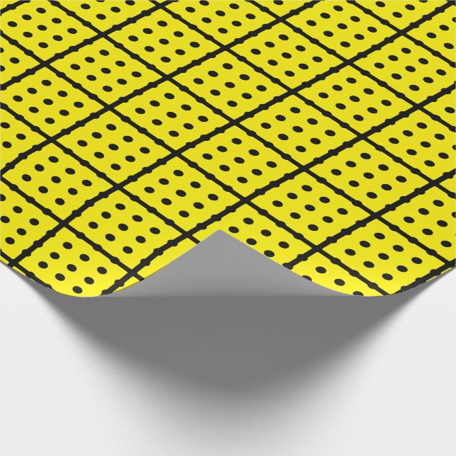 Papier Cadeau Papier d'enveloppement jaune unique (Coin)