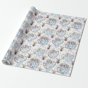Papier Cadeau Papier d'enveloppement JG Art Nouveau