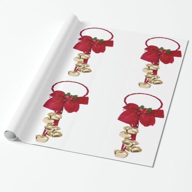 Papier Cadeau Papier d'enveloppement Jingle Bells (Déroulé)