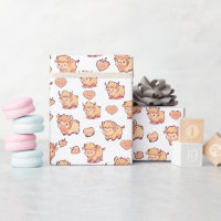 Papier d'enveloppement Kawaii pour vache Highland
