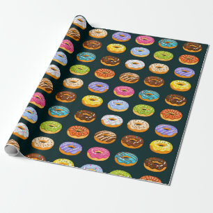 Papier Cadeau Papier d'enveloppement Motif à Donut