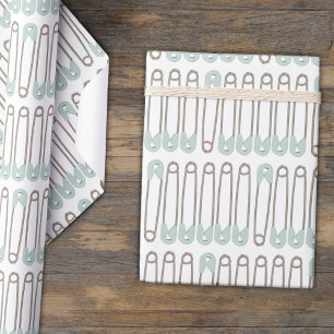 Papier Cadeau Papier d'enveloppement Motif de couches bleues