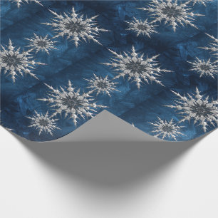 Papier Cadeau Papier d'enveloppement motif de flocon de neige