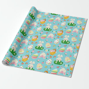 Papier Cadeau Papier d'enveloppement Motif de Pâques mignon
