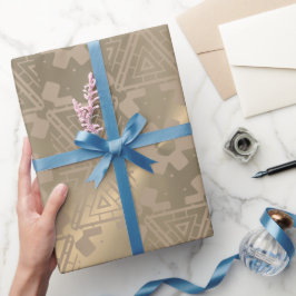 Papier Cadeau Papier d'enveloppement Motif moderne sur Nacre Met