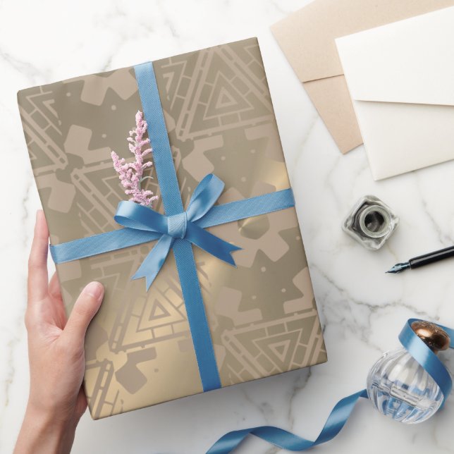 Papier Cadeau Papier d'enveloppement Motif moderne sur Nacre Met (Cadeaux)