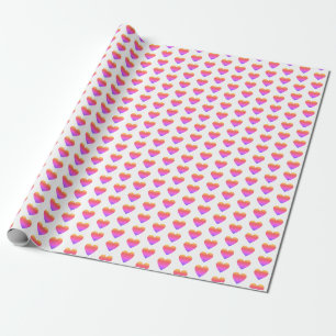 Papier Cadeau Papier d'enveloppement Motif Ombre Heart