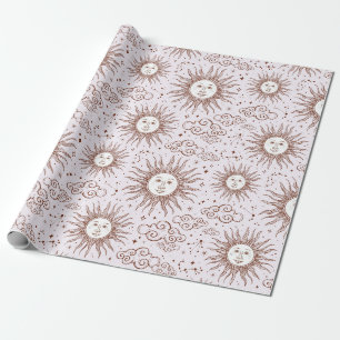 Papier Cadeau Papier d'enveloppement Motif Sun