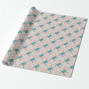 Papier Cadeau Papier d'enveloppement motif vert amusant de l'éco