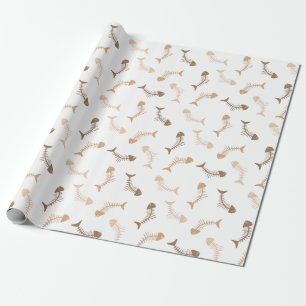 Papier Cadeau Papier d'enveloppement neutre pour les os de poiss