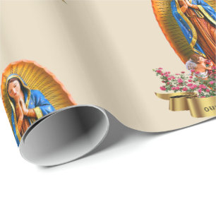 Papier Cadeau Papier d'enveloppement Notre-Dame de Guadalupe