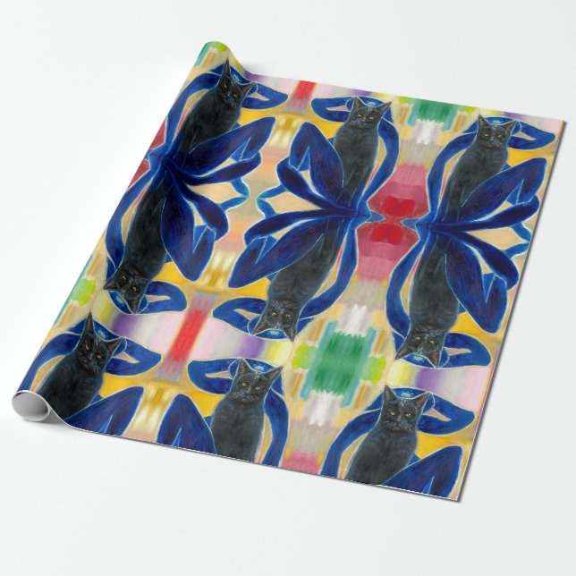 Papier Cadeau Papier d'enveloppement Otis et Matisse (Déroulé)