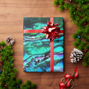 Papier Cadeau Papier d'enveloppement Paua Abalone Shell