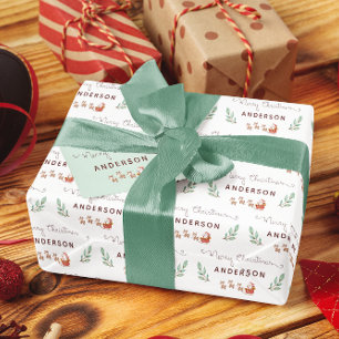 Papier Cadeau Papier d'enveloppement Père Noël personnalisé