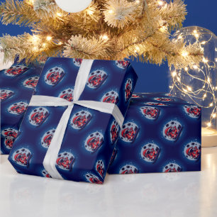 Papier Cadeau Papier d'enveloppement Père Noël Space