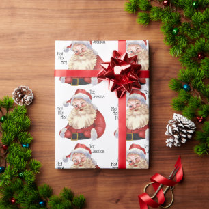 Papier Cadeau Papier d'enveloppement personnalisé Jolly Old Sant