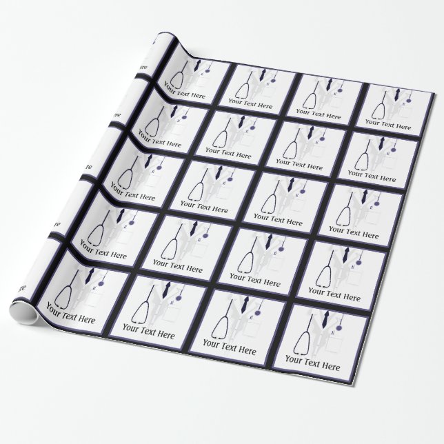 Papier Cadeau Papier d'enveloppement personnalisé Médicale Lab C (Déroulé)