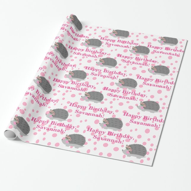Papier Cadeau Papier d'enveloppement personnalisé pour l'anniver (Déroulé)