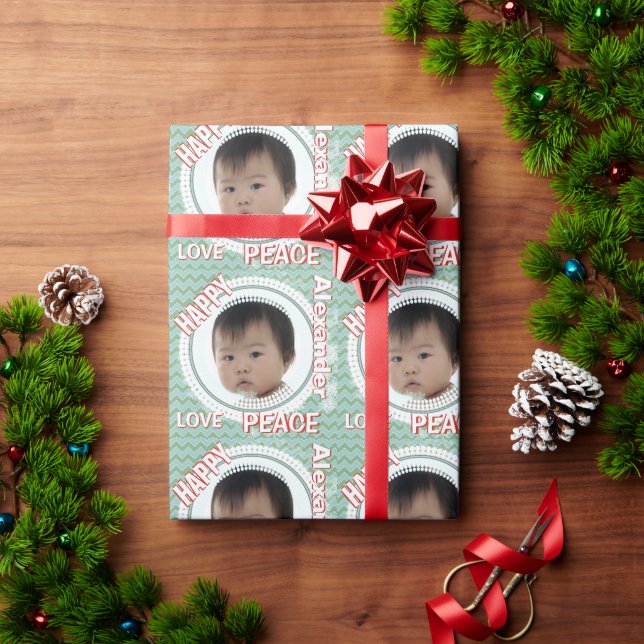Papier Cadeau Papier d'enveloppement photo SNOWFLAKE pour bébé p (Cadeau de vacances)