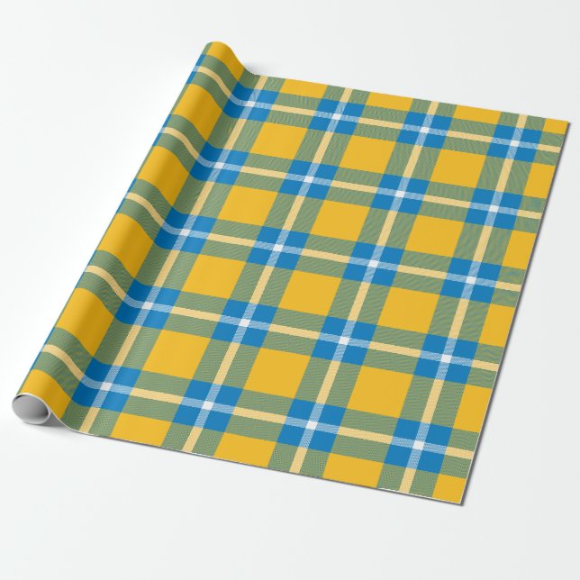 Papier Cadeau Papier d'enveloppement Plaid de Los Angeles (Déroulé)