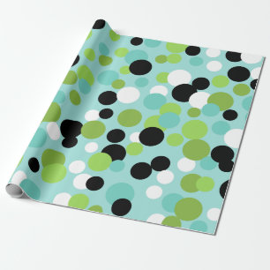 Papier Cadeau Papier d'enveloppement Pois rétro