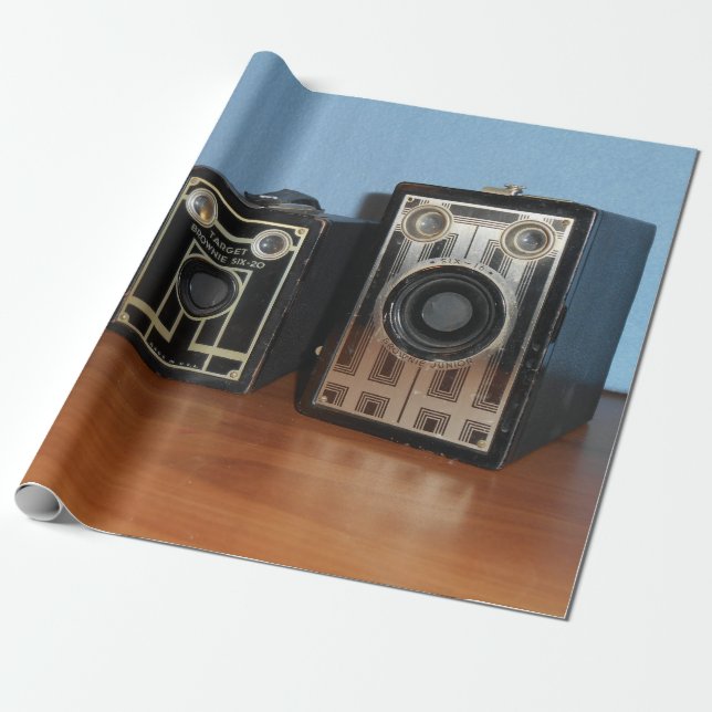 Papier Cadeau Papier d'enveloppement pour appareils photo classi (Déroulé)